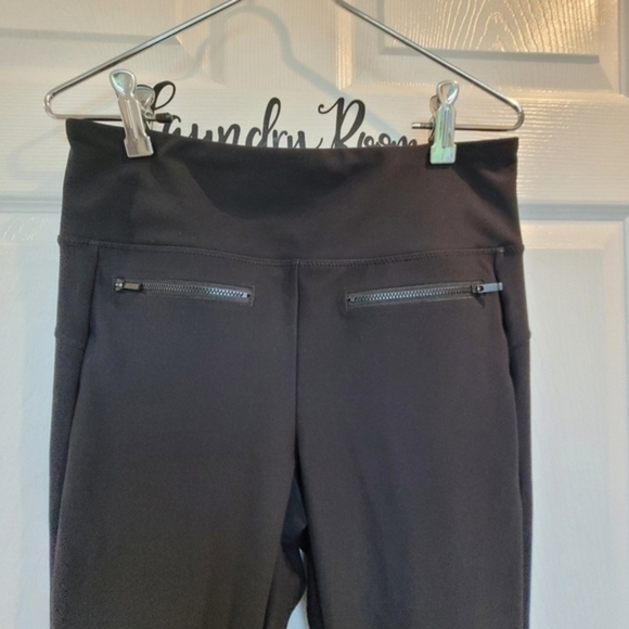 ATHLETA Stellar Crop Black‎ Women's Athletic Exercise Jogger Pants Size MT - Picture 5 of 15